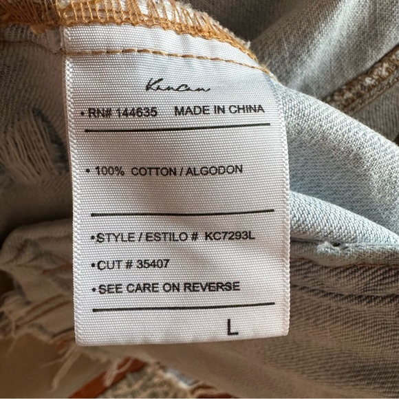 KanCan Light Blue Distressed Cropped Jean Jacket - Picture 8 of 8